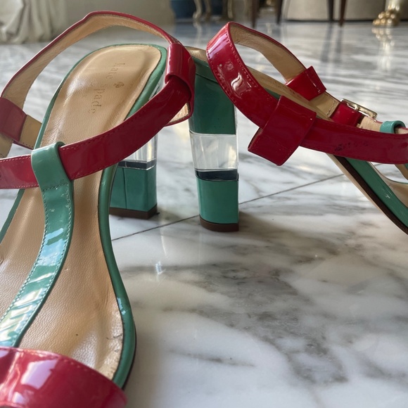 Kate Spade Patent Leather Open Toed Heels - Picture 2 of 7